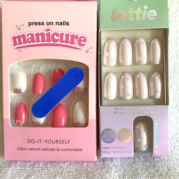Lottie London and Manicure Press On Nails Set - Picture 1 of 4